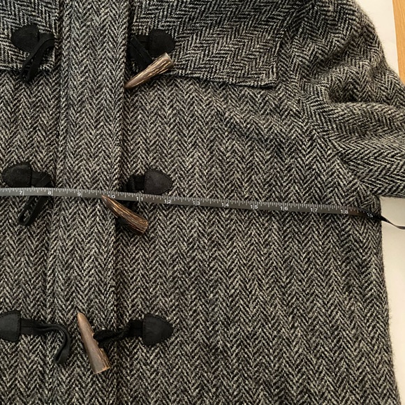 Rag & Bone Harris Tweed Peacoat Toggle and Hoodie Wool Coat Size 6 - Picture 8 of 10